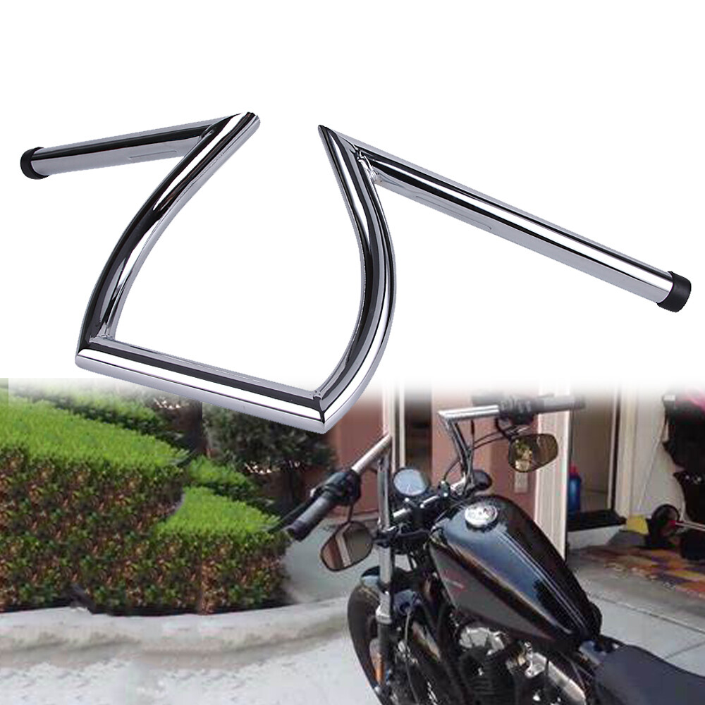 Motorcycle Drag Z-Bars 1" Inch Handlebars for Harley Sportster Dyna ...