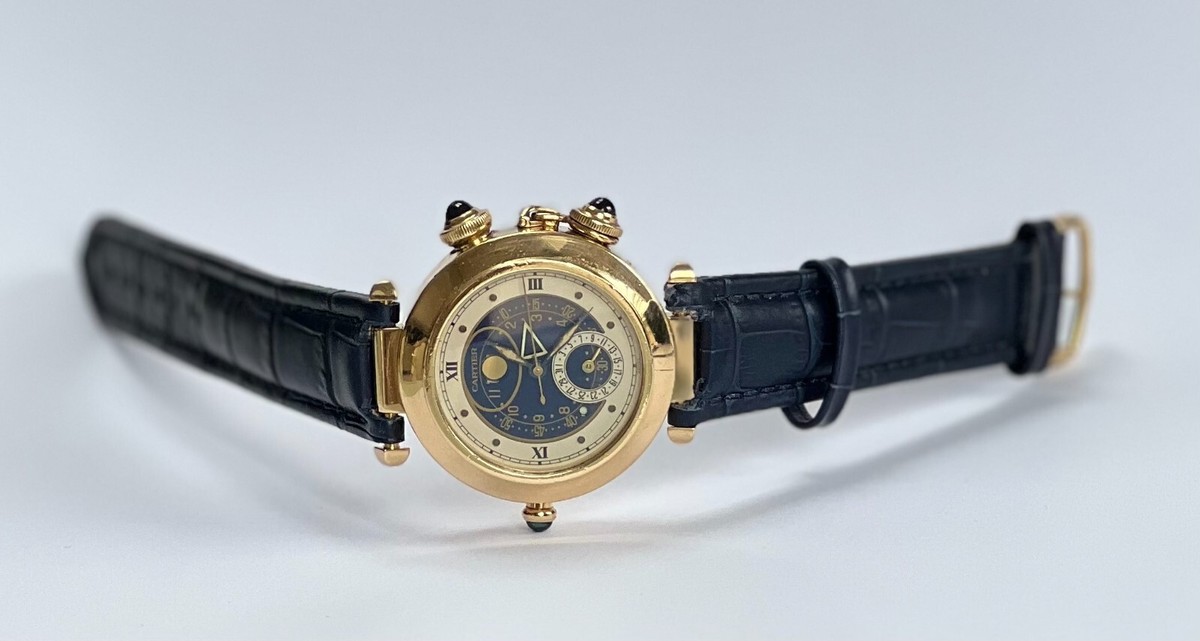Cartier Pasha Alarm Moon Gelbgold von LUXUS4YOU ID: 8754