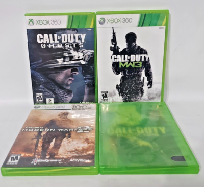 Xbox 360 Call Of Duty Lot Of 4 Black Ops, MW2, MW3, Ghost