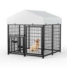 Large Dog Kennel Outdoor Pet Pens Dogs Run Enclosure Animal4'L x 4'W x 4.25