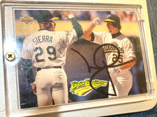 1992 UD BASH BROTHERS BASEBALL MARK MCGWIRE SIGNED autographed CARD#49 NMMT+CERT