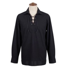 Black Men's Scottish Highland Jacobite Shirt