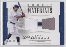 2018 Panini National Treasures Rookie Materials Dual 46/99 Alex Verdugo 0dp1