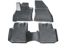Premium 3D Gummi Fußmatten für FIAT 500L | BJ ab 2012- | passgenau mit Rand