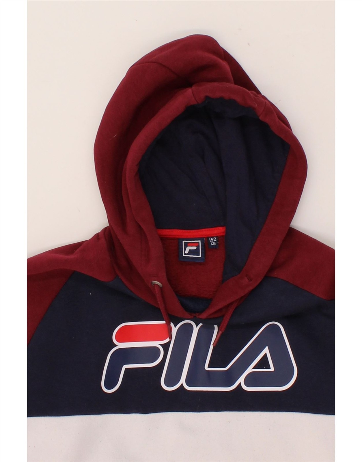 Felpa con cappuccio FILA ragazzo grafica 12 13 anni marrone colorblock poliestere BW53