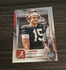 Ty Simpson 2025 Bowman U Chrome Image Variations SP #SP-8 Los Angeles Rams RC