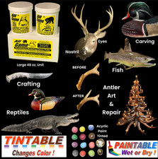 ALL GAME Epoxy Putty - Sculpt Fill Blend Bond Paint Tint Drill Carve Texture 3lb