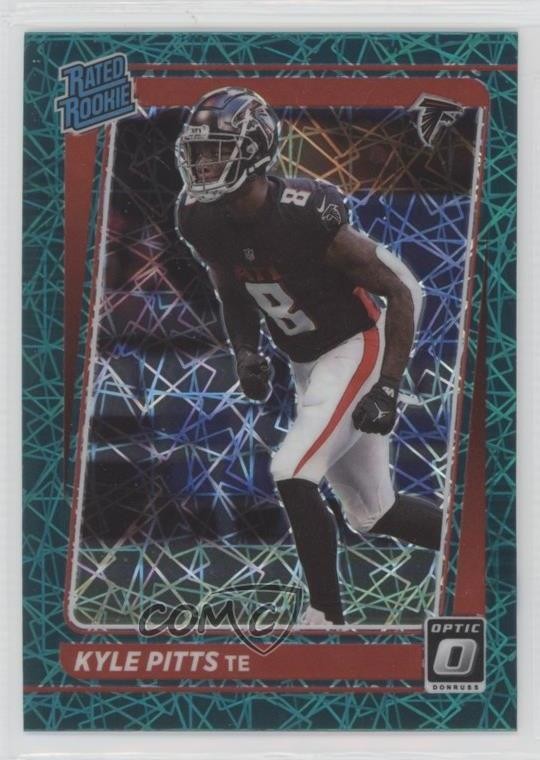 2021 Panini Donruss Optic Rated Rookie Green Velocity Prizm Kyle Pitts #211 0h6w