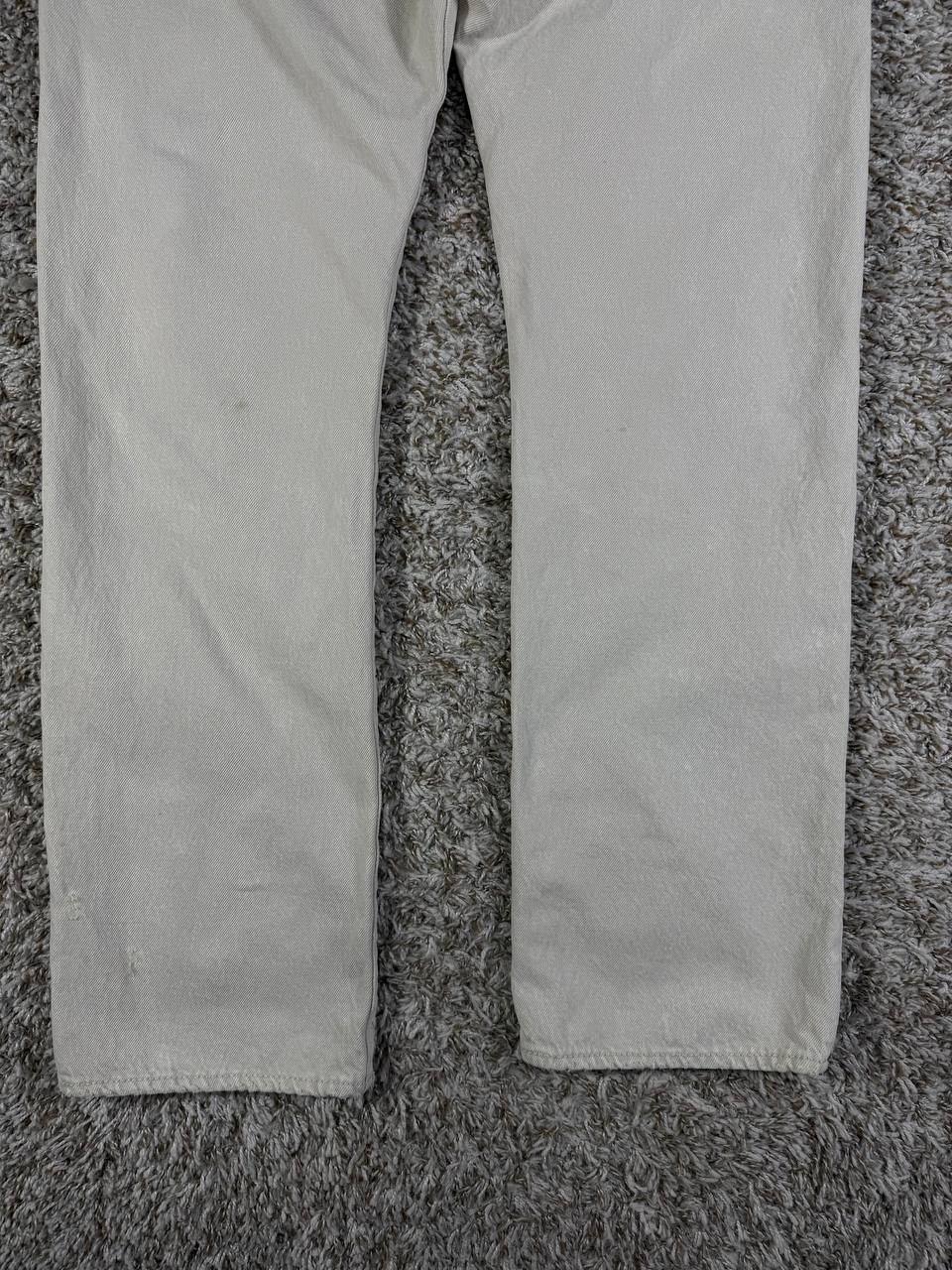 Levi's 501 Distressed Patchwork Denim Light Gray … - image 15