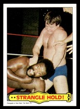 1985 Topps WWF Pro Wrestling Stars #40 Strangle Hold!