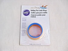 Wilton Fondant 20" Rolling Pin Guide Rings 6 Piece Set - New
