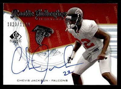 Chevis Jackson 2008 SP Authentic #/1199 #211 Atlanta Falcons ESE