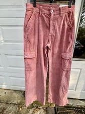 American Eagle Super High Rise Baggy Wide Leg Corduroy Size 8 NWT