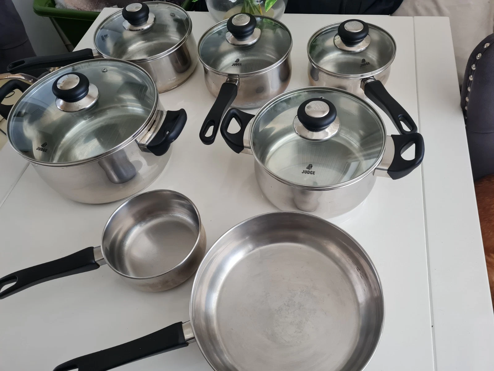 Vintage Judge Set Pots ,Frying Pan ,Stock Pots With Lids