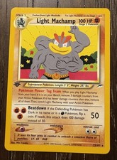 Pokémon Neo Destiny 1st Edition Light Machamp 25/105 WOTC Card on eBay