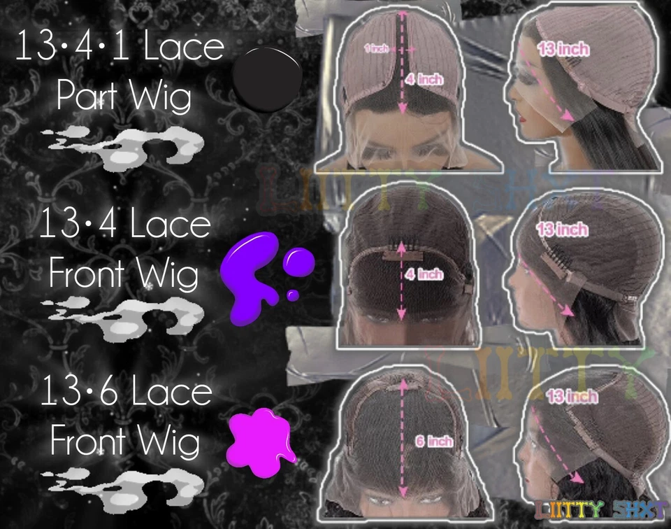 Peluca frontal de encaje 13x4 10 pulgadas 100 % cabello humano color personalizado (CHOCOLATE PLÁTANO CARAMELO) Foto 4 de 4