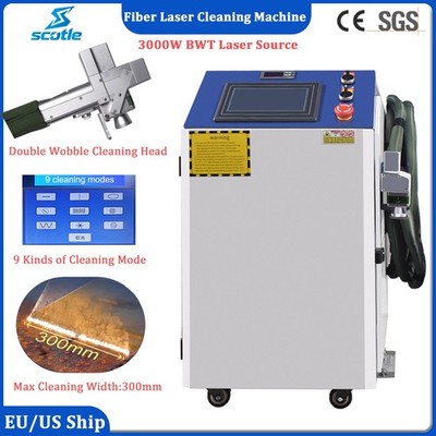 3000W Fiber Laser Cleaning Machine For Rust Oil Remove  9 Kinds of Cleaning Mode