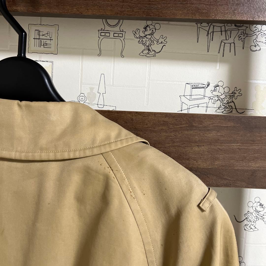 Burberry Trench Coat Beige Cotton With Check Pattern Size M For Women thumbnail 11