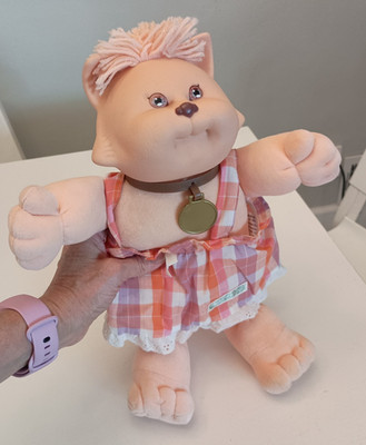 Vintage 80s Cabbage Patch Kids Xavier Roberts Koosas Kitten Cat Doll