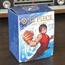 Entertainment One Piece TCG: Monkey.D.Luffy Deck Box (Blue) With Cards
