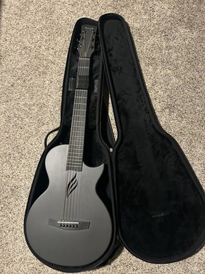 Enya Nova Go Carbon Fiber Acoustic Guitar Black 6 String w/ Padded Case