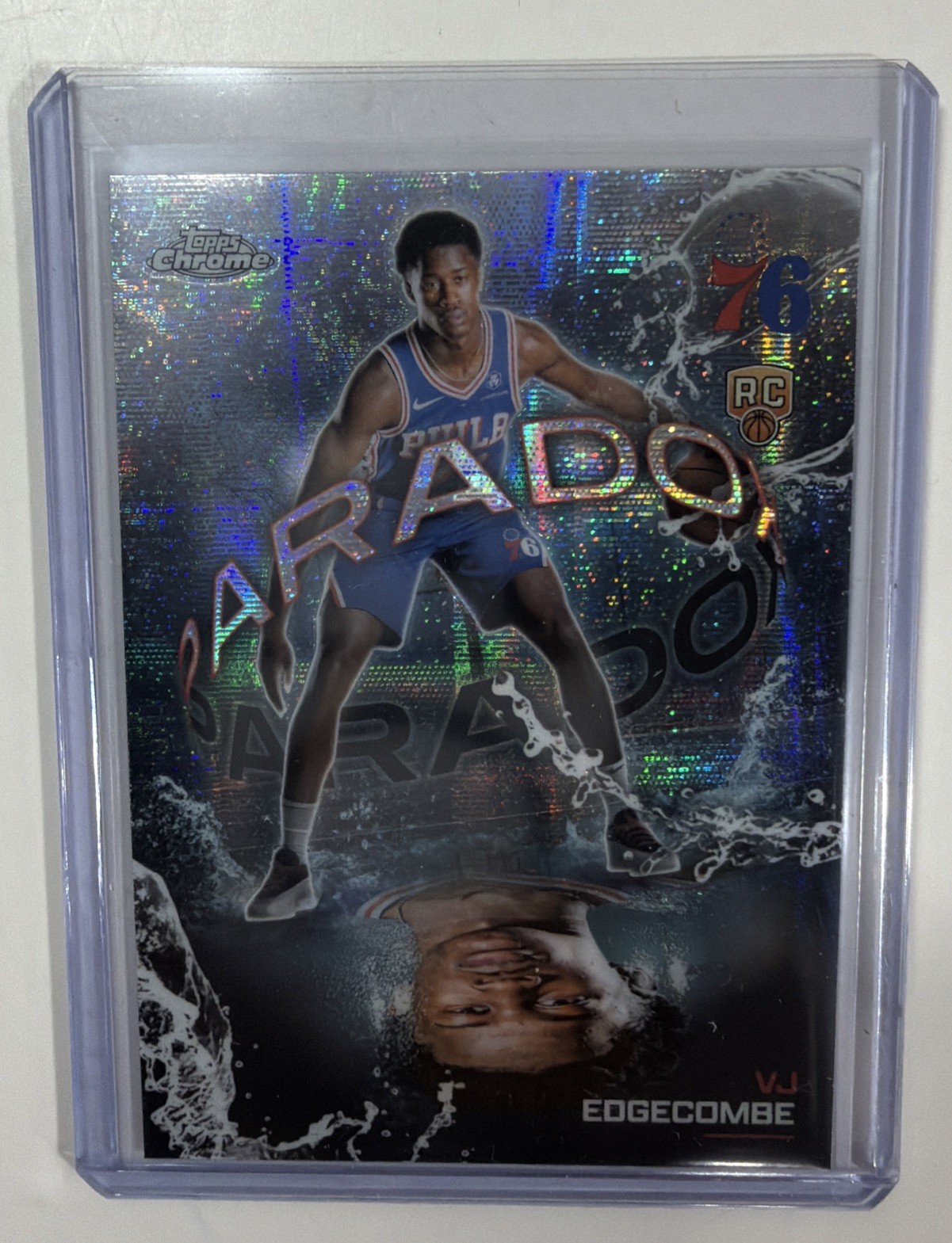 VJ EDGECOMBE Rookie 2025 Topps Chrome Paradox Case Hit 76ers SSP #PX-13
