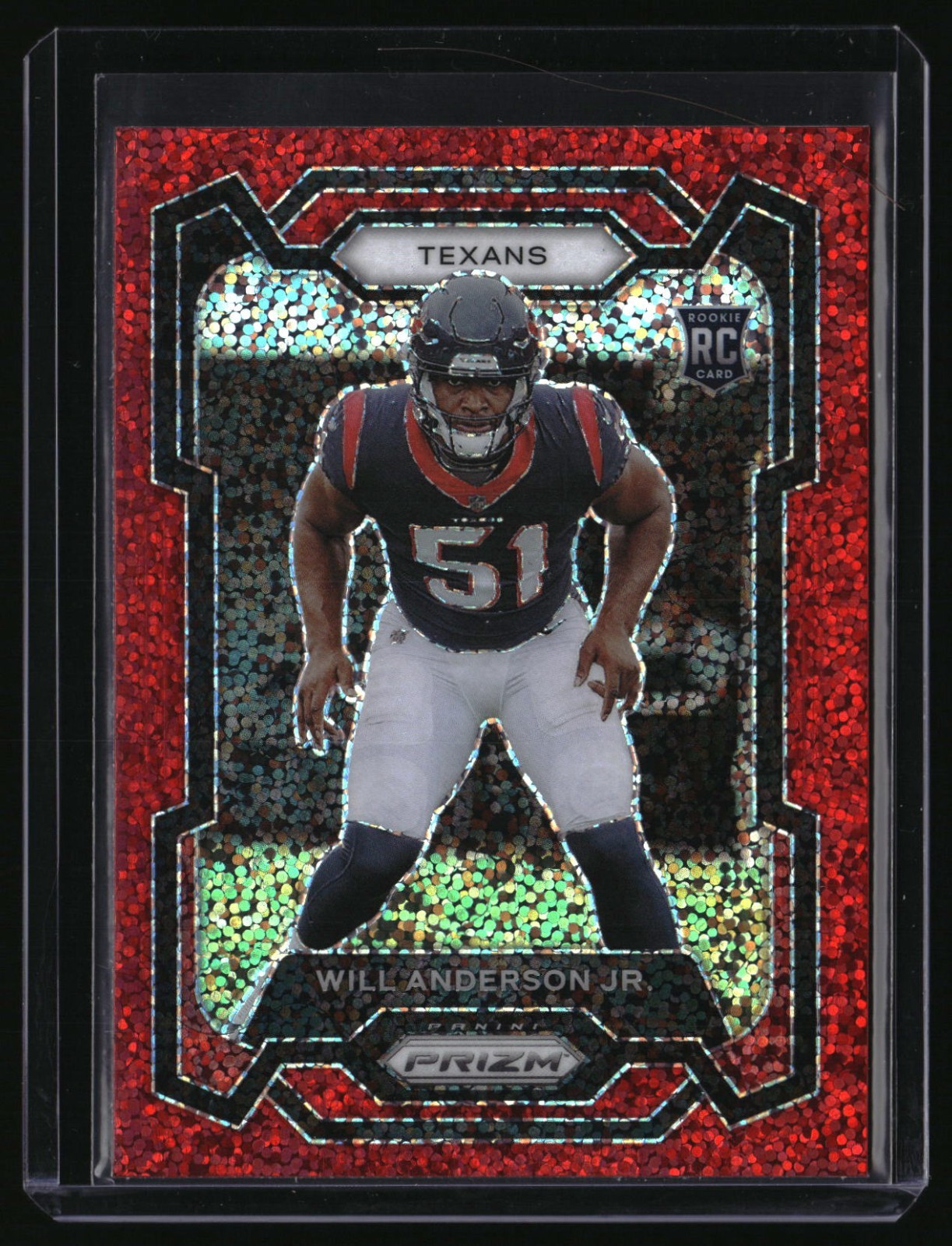 2023 Panini Prizm Football Will Anderson Jr. RC Rookie Red Sparkle #342