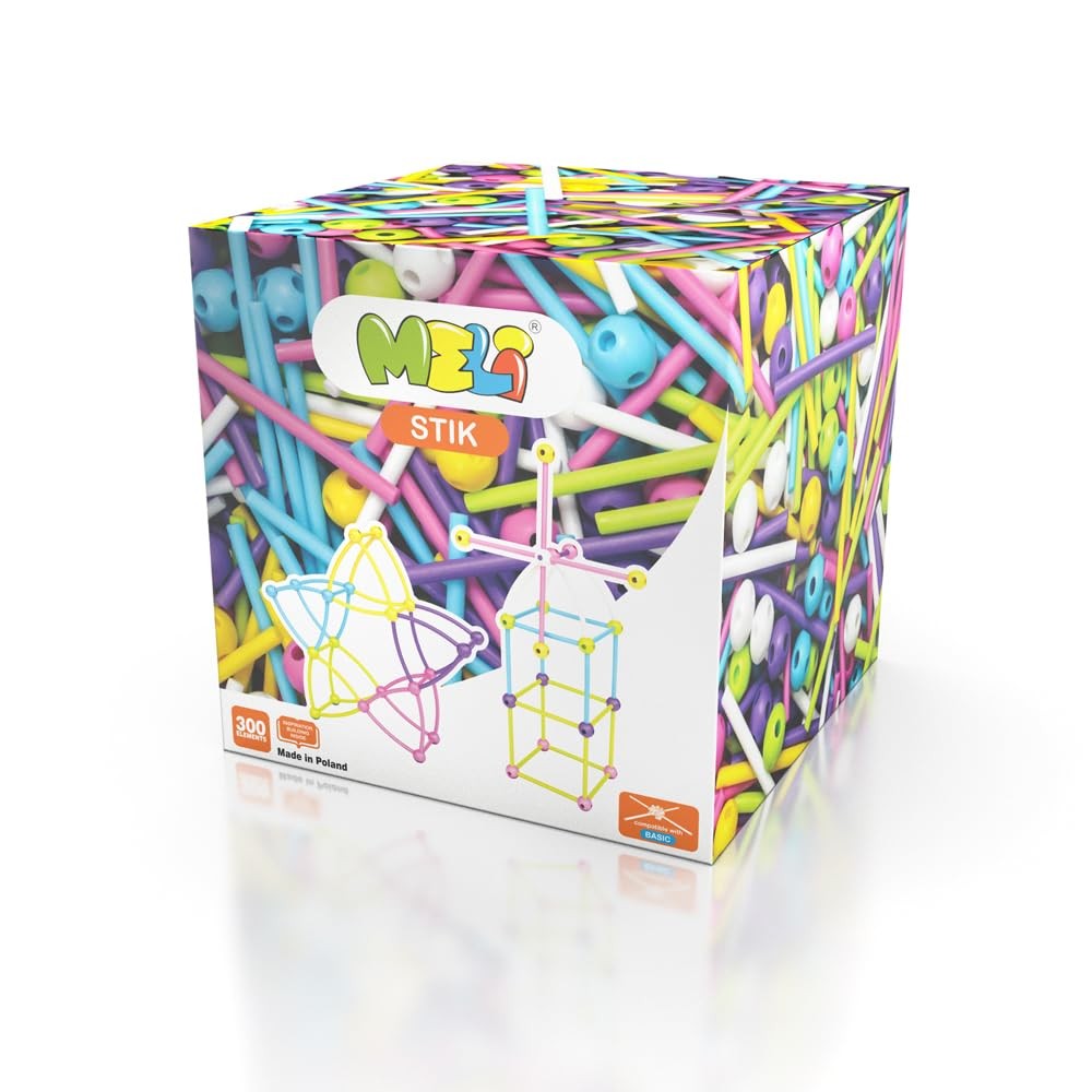 Meli Stick Pink 300 300 kleurrijke bouwstenen voor creatieve constructies in 11590₽