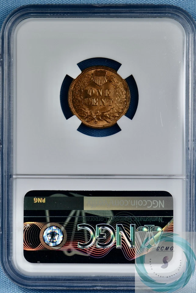 1908 1C Indian Head Cent NGC MS 66 RB w/CAC - Premium Gem Red Glow!!! - Image 3 of 4