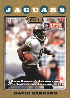 2008 Topps Gold #324 David Garrard PSH Card  /2008