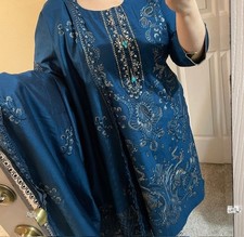 Pakistani Desi designer shalwar kameez Size 25in for Eid or Wedding 4XL
