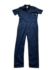 Dickies Women's Plus Flex Cooling Short Sleeve Coveralls - Dark Navy Size XL