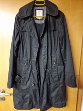 ⭐️S.Oliver Mantel Damen Jacke Parka Gr. EU 40 Baumwolle Schwarz⭐️