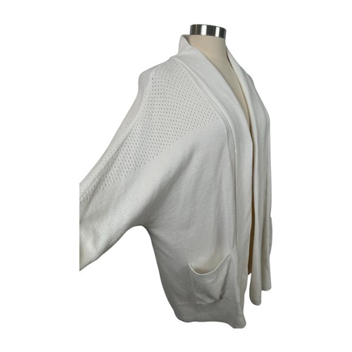 BAREFOOT DREAMS Cardigan Women's 1X CozyCore Ultra Lite White Soft Comfy - Picture 4 of 15
