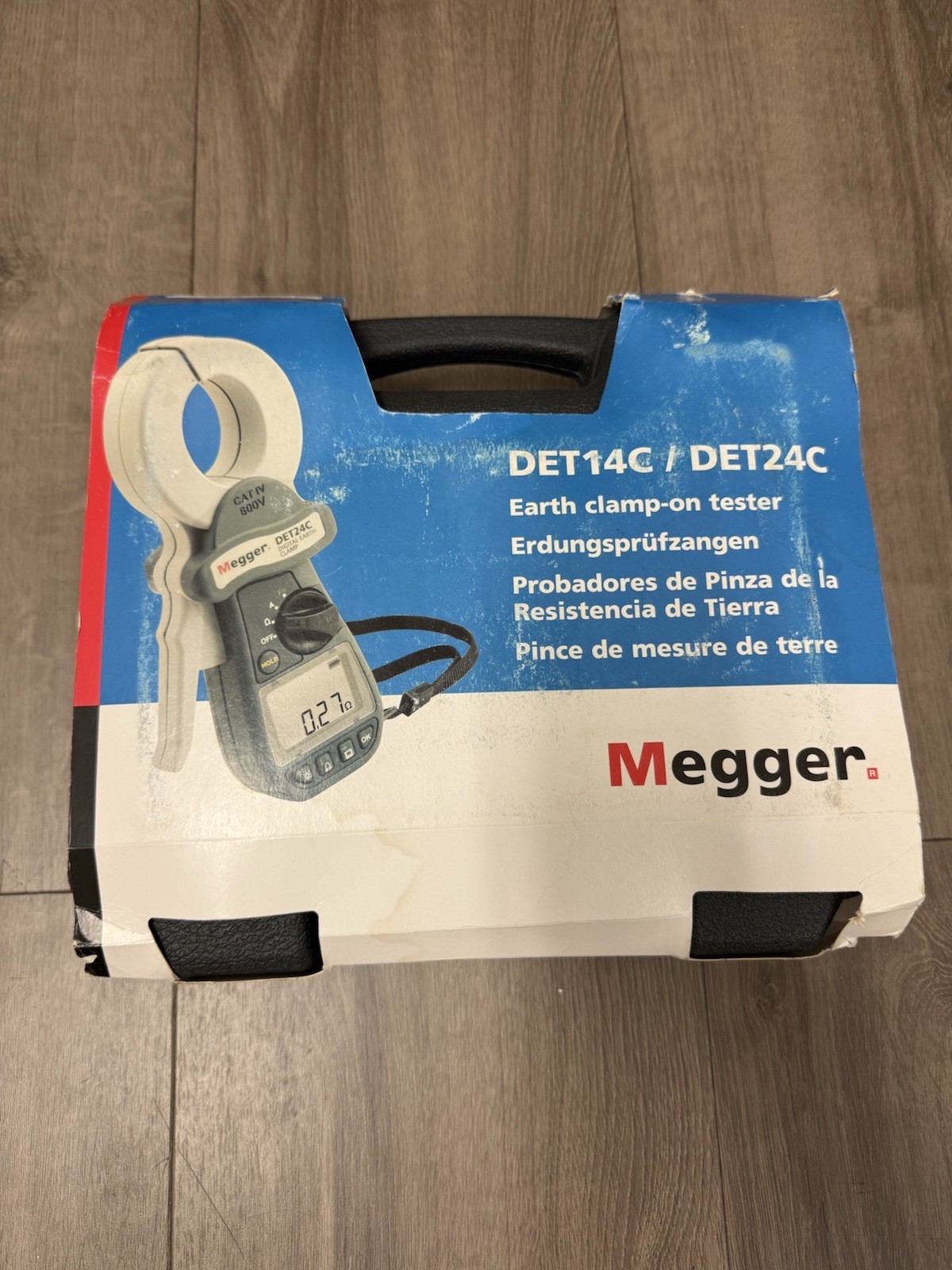 Megger DET14C - Digital Clamp-On Ground Resistance Meter w/ Data Storage