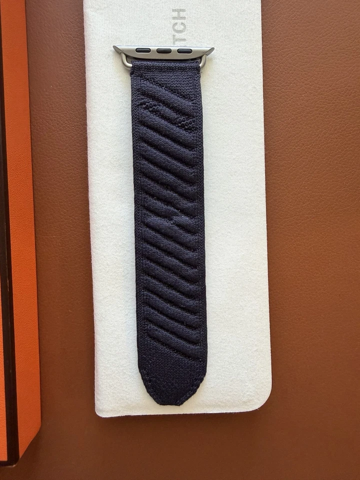 Hermès Ultra Single Tour en Mer синий ремешок для Apple Watch Ultra 2 титан 49 мм - Изображение 2 из 4