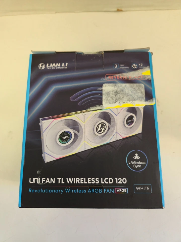 FANS ONLY - Lian Li Uni Fan TL Wireless LCD 120 - White - 3 Pack - Image 4 of 4