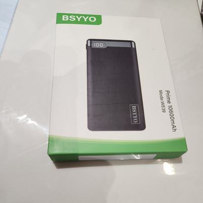 BSYYO Power Bank, 15W fast charging, 10600mAh, LED Display, 2xUSB
