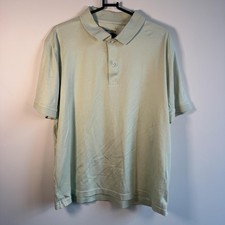 UNTUCKit Polo Shirt Mens XL Green 100 Cotton Damaschino Casual Short Sleeve