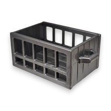 Playmobil Accessories Grey Mesh Box Transport Box Crate Stacking Box Container