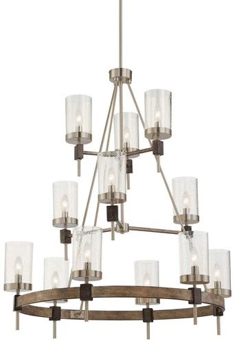 Minka Lavery 4641 Bridlewood 12 Light 34"W Taper Candle Ring - Grey - Picture 1 of 3