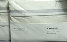 Pair of White Company Cavendish Pillowcases 26 x 26 800 Thread Count Brand New