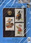 VTG!!!NIP!!! COUNTED CROSS STITCH KIT "A DOOR FOR ALL SEASONS" FALL