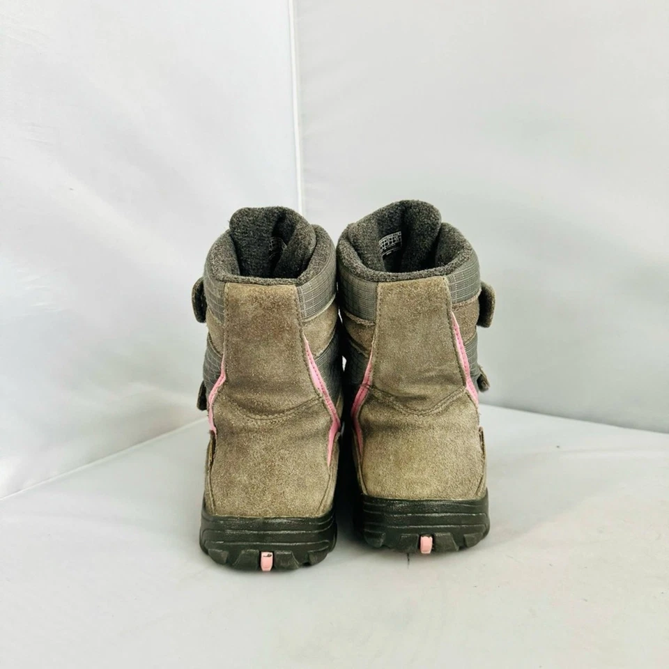 Keen Kids Trezzo Waterproof Tan and Pink Winter Boots Girls Size 3 - Image 4 of 4