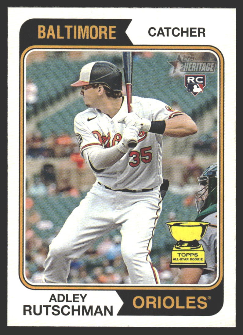Adley Rutschman #7 2023 Topps Heritage Baltimore OriolesRC Rookie