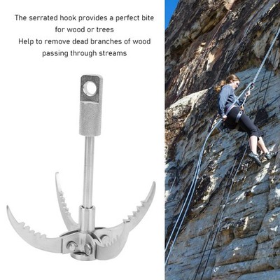 Grappling Hook Folding Claw Edelstahl Enterhaken Folding Survival Claw Für