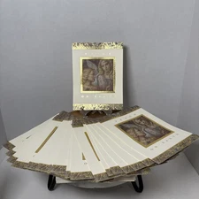 Lot Of 27 Burgoyne Foil Peace On Earth Never Used Christmas Cards With Envelopes