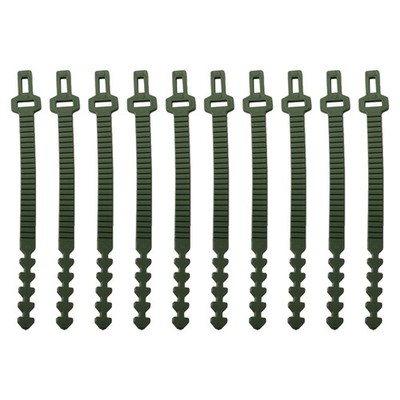 10 Stück Baumbinder Weichgummi Pflanzenstützbänder verstellbar 24 cm hochwert