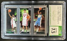 2003-04 Topps Rookie Matrix LeBron James Carmelo Anthony #111/112 113 CSG 7.5