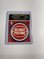 1979-80 Fleer Detroit Pistons Sticker Super Sonics Are On Back